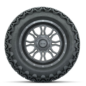 14-Inch GTW Volt Gunmetal Wheels with 23 Inch Predator All-Terrain Tires Set of (4)