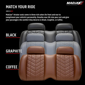 MadJax Aviator EZGO TXT/RXV & MadJax XSeries Front Seat Cushions