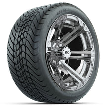 Load image into Gallery viewer, 14-inch GTW Specter Wheels / Chrome Finish with 225/30-14 Mamba Street Tires (Set of 4)