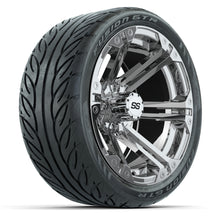 Load image into Gallery viewer, 14-inch GTW Chrome Specter Wheels with 205/40-R14 Fusion GTR Street Tires Set of (4)