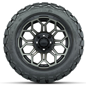 14-inch GTW Bronze and Black Bravo Wheels with 22x10-14 GTW Timberwolf All-Terrain Tires (Set of 4)