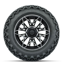 Load image into Gallery viewer, 14-Inch GTW Stellar Machined &amp; Black Wheels with 23 Inch Predator All-Terrain Tires Set of (4)