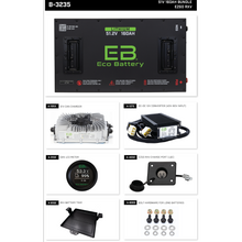 Load image into Gallery viewer, EZGO RXV - 48V (51V) 160AH Eco LifePo4 Lithium Battery Bundle with Charger (Installation Kit Included)