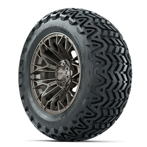 14-Inch GTW Stellar Matte Bronze Wheels with 23 Inch Predator All-Terrain Tires Set of (4)