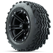 Load image into Gallery viewer, 14-inch GTW Matte Black Specter Wheels with 23&quot; Sahara Classic All-Terrain Tires (Set of 4)