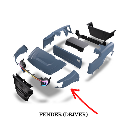 Apex Body Replacement Parts - Driver Side Fender