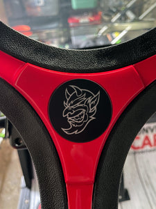 Golf Cart Steering Wheel Cap - Devil