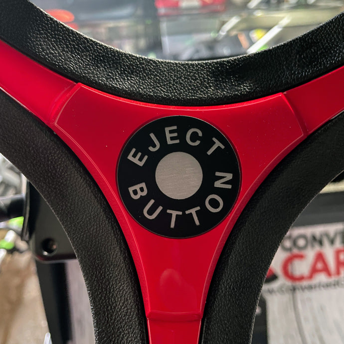 Golf Cart Steering Wheel Cap - Eject Button