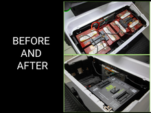 Load image into Gallery viewer, Club Car Precedent 48V (51V) 105Ah Eco Lithium Battery Complete Bundle for 2004-2008 - Thru Hole