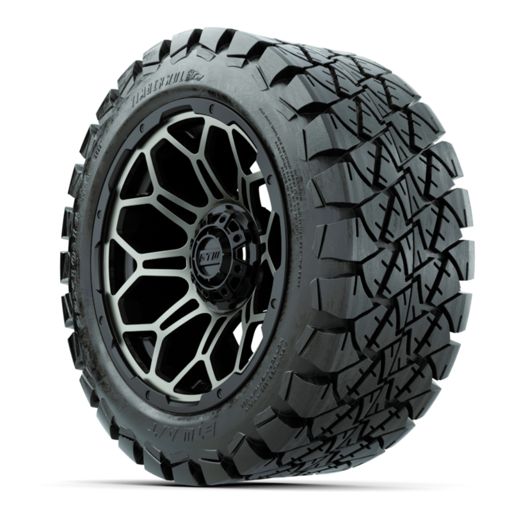 14-Inch GTW Matte Bronze Bravo Off-Road Wheels on 22-Inch GTW Timberwolf All-Terrain Tires (Set of 4)
