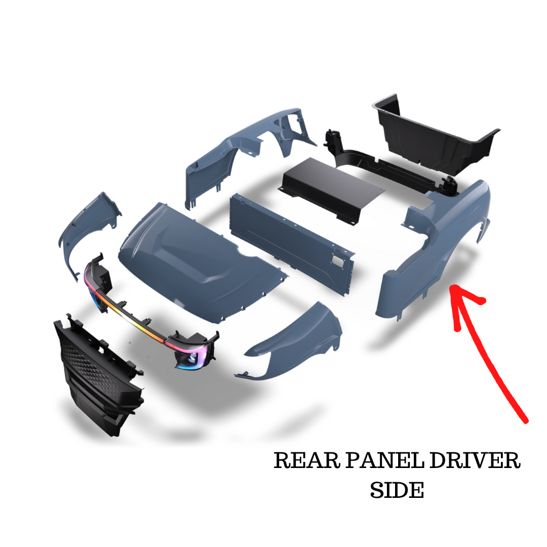 Auta Rear Panel Apex Body Replacement Parts - Driver Side Rear Panel – Converted Carts