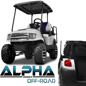 Club Car Precedent, Onward, Tempo ALPHA White Off-Road Body Kit  with Ultimate Plus Light Kit (Fits 2004-Up)