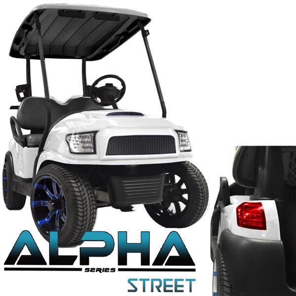 Club Car Precedent, Onward, Tempo ALPHA White Street Body Kit with Ultimate Plus Light Kit (Fits 2004-Up)
