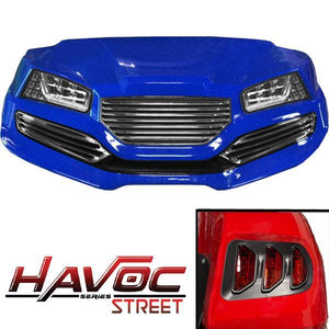Blue Yamaha G29/Drive Havoc Body Kit w/STREET Style Fascia & Light Kit (2007-2016)
