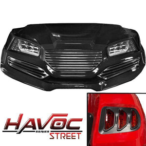 Black Yamaha G29/Drive Havoc Body Kit w/STREET Style Fascia & Light Kit (2007-2016)