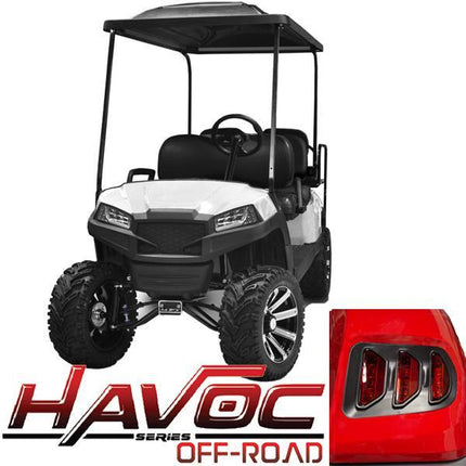 White Yamaha G29/Drive Havoc Body Kit w/ OFF-ROAD Fascia & Light Kit (2007-2016)