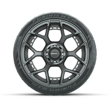 Load image into Gallery viewer, 15&quot; MadJax Flow Form Evolution Gunmetal Wheels with GTW Fusion GTR Street Tires (Set of 4)