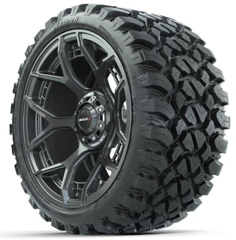 15-Inch MadJax Flow Form Evolution Gunmetal Wheels with GTW