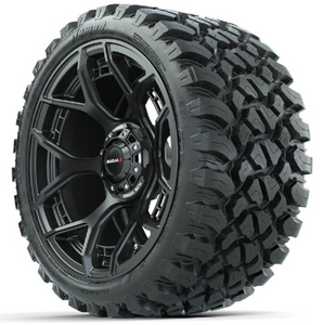 15-Inch MadJax Flow Form Evolution Matte Black Wheels with GTW Nomad Off Road Tires (International, TWO)