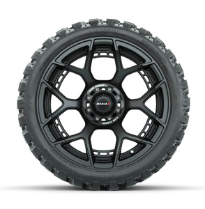 15-Inch MadJax Flow Form Evolution Matte Black Wheels with GTW Nomad Off Road Tires (International, TWO)