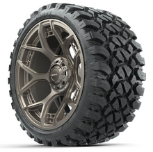 Load image into Gallery viewer, 15-Inch MadJax Flow Form Evolution Matte Bronze Wheels with GTW Nomad Off Road Tires (Set of 4)