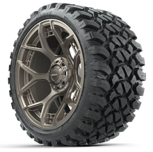 Load image into Gallery viewer, 15&quot; MadJax Flow Form Evolution Matte Bronze Wheels with GTW Nomad Off Road Tires (Set of 4)