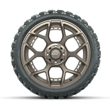 Load image into Gallery viewer, 15&quot; MadJax Flow Form Evolution Matte Bronze Wheels with GTW Nomad Off Road Tires (Set of 4)