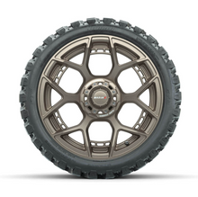 Load image into Gallery viewer, 15-Inch MadJax Flow Form Evolution Matte Bronze Wheels with GTW Nomad Off Road Tires (Set of 4)