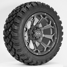 Load image into Gallery viewer, 14-Inch GTW Raven Matte Grey Off-Road Wheels on 23-Inch GTW Nomad Steel Belted Radial DOT Tires (Set of 4)