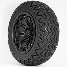 Load image into Gallery viewer, 14-Inch GTW Matte Black Bravo Off-Road Wheels on 23-Inch GTW Predator All-Terrain Tires (Set of 4)