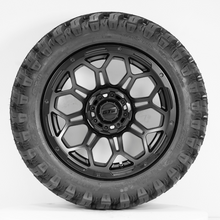 Load image into Gallery viewer, 14-Inch GTW Matte Black Bravo Off-Road Wheels on 23-Inch GTW Nomad Steel Belted Radial DOT Tires (Set of 4)