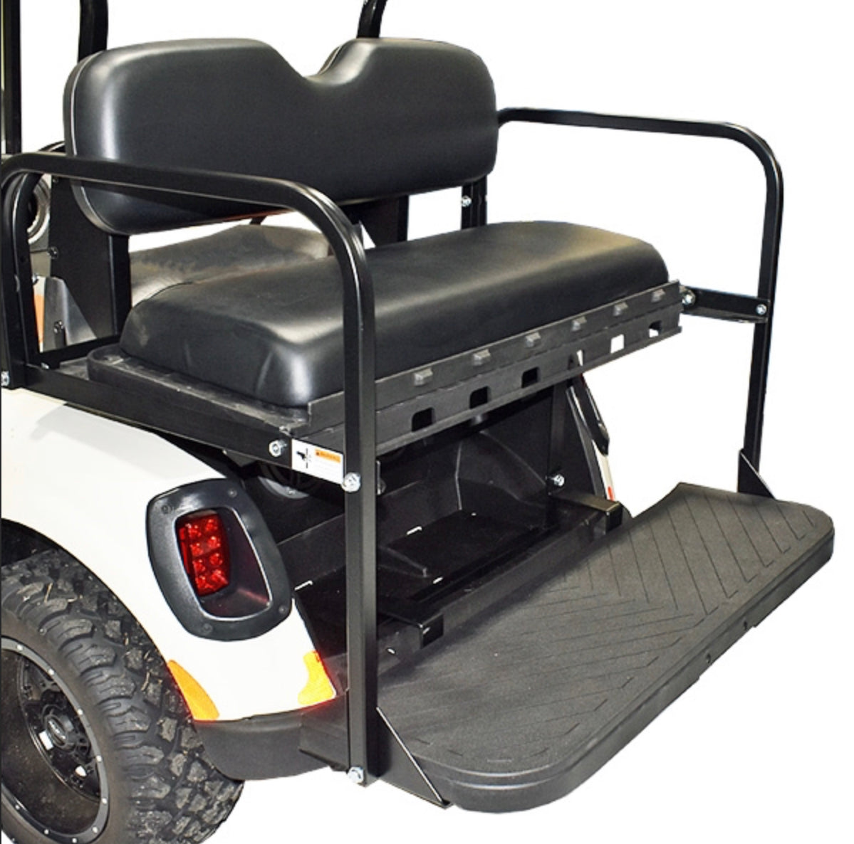 GTW MACH3 (Genesis 150) Rear Flip Seat for E-Z-Go TXT - Black