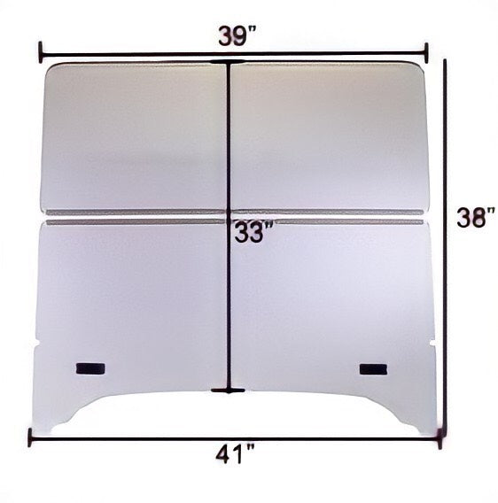 Folding Tinted 1/4" Windshield for Storm Body Kits with 1” Struts