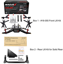 Load image into Gallery viewer, Yamaha - 4” MadJax King XD Lift Kit for Yamaha G29/Drive &amp; Drive2 with Solid/Fixed Rear Axle