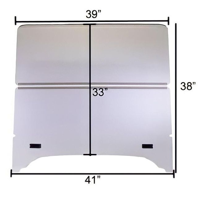 Folding Tinted 1/4" Windshield for Storm Body Kits with 3/4” Struts