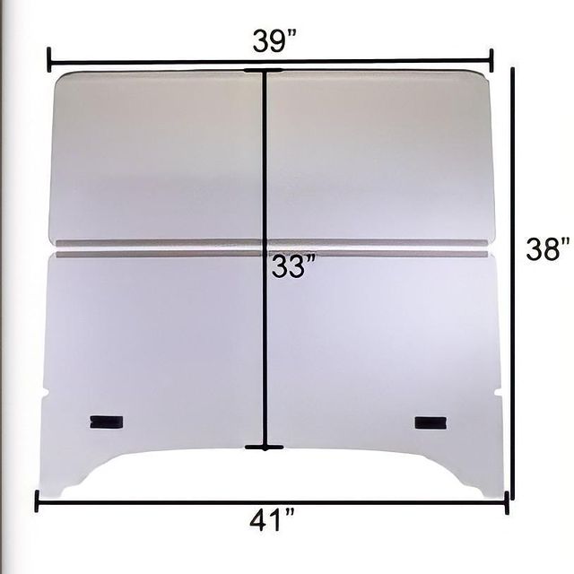 Folding Clear 1/4” Windshield for Storm Body Kits with 3/4” Struts