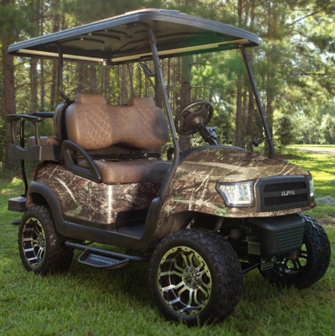 Club Car Precedent / Onward / Tempo ALPHA True Timber Kanati Camo Body Kit with Ultimate Plus Light Kit