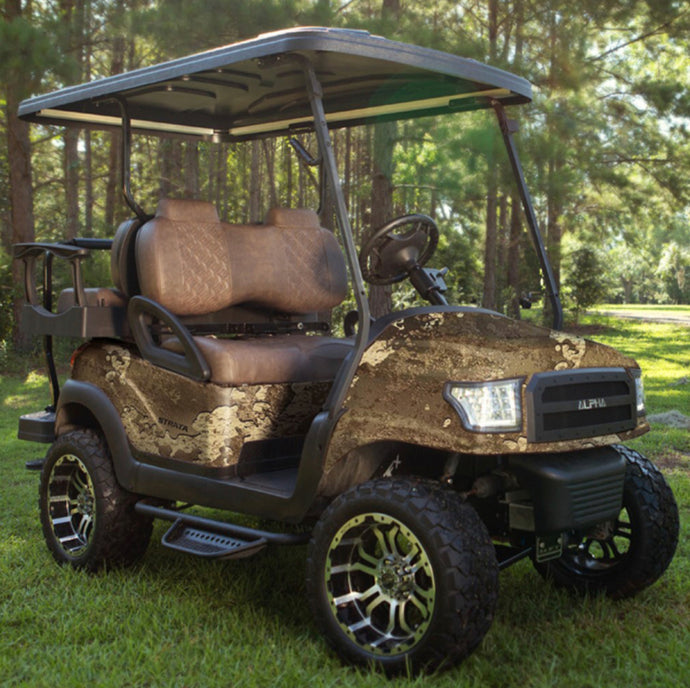 Club Car Precedent / Onward / Tempo ALPHA True Timber Strata Camo Body Kit with Ultimate Plus Light Kit