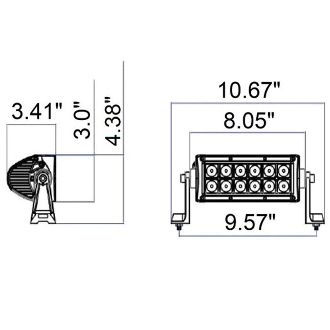 GTW 7.5" Double Row LED Light Bar