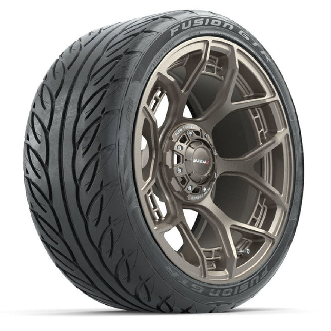 15-Inch MadJax Flow Form Evolution Matte Bronze Wheels with GTW Fusion GTR Street Tires (Set of 4)