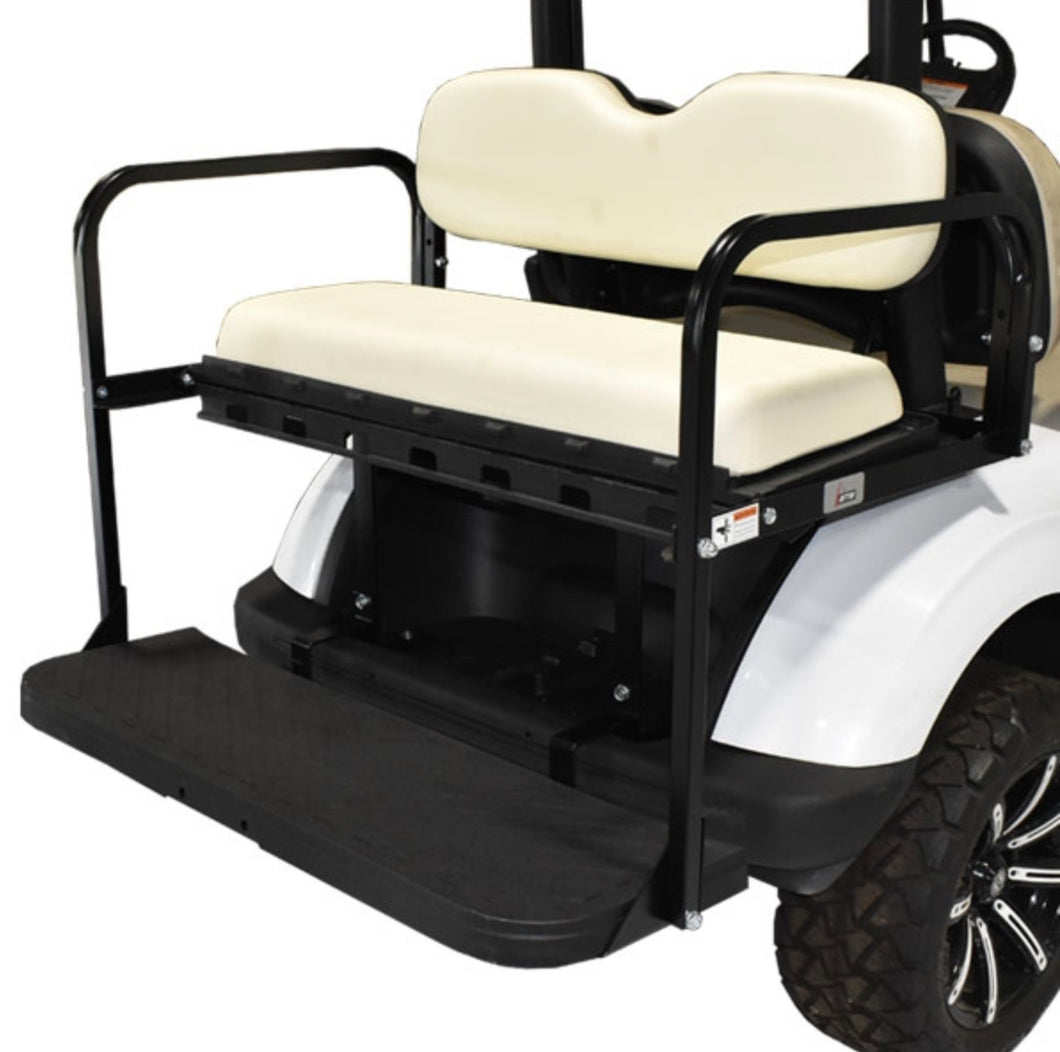 GTW MACH3 (Genesis 150) Rear Flip Seat for Club Car Precedent, Onward, Tempo - White