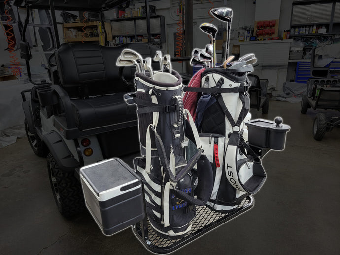 Evolution Golf Cart Bolt-On Golf Bag Holder