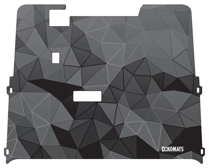 Dekomats Golf Cart Floor Mat - Black Abstract