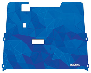 Dekomats Golf Cart Floor Mat - Blue Abstract