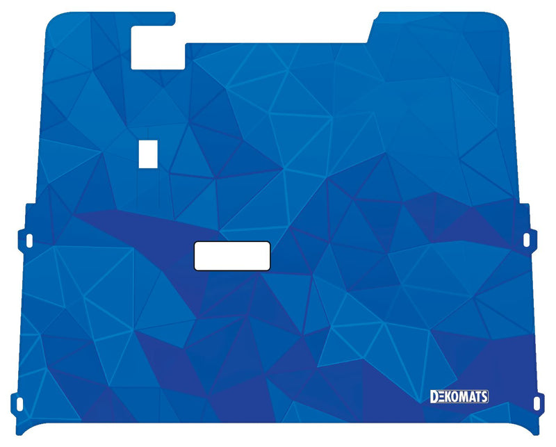 Dekomats Golf Cart Floor Mat - Blue Abstract