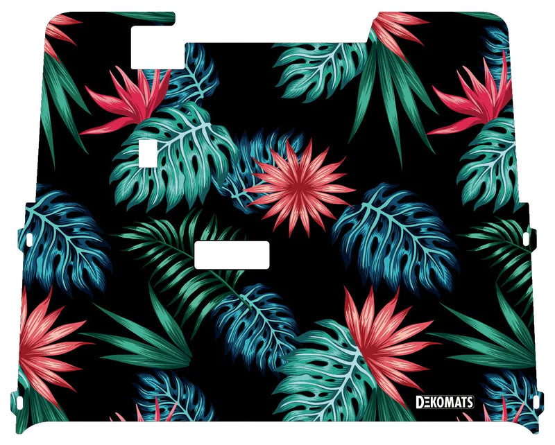 Dekomats Golf Cart Floor Mat - Dark Tropical