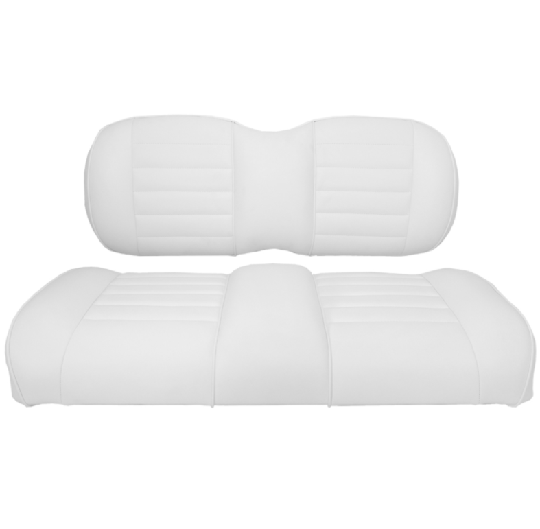 E-Z-GO S6/L6 Premium OEM Style Front Pod Replacement White Seat Assemblies