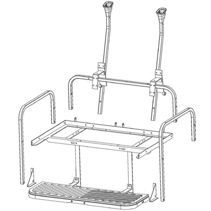 GTW Mach3 Aluminum Frame Only - Club Car Precedent / Onward/ Tempo