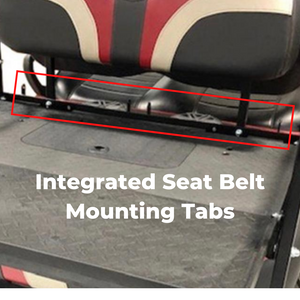 GTW MACH3 (Genesis 150) Rear Flip Seat for Club Car Precedent, Onward, Tempo - White
