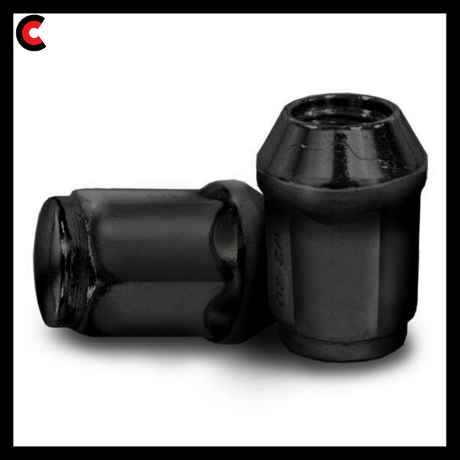 16-Pack Lug Nuts for Yamaha, Evolution and Denago 12mm x 1.25 Metric - Black